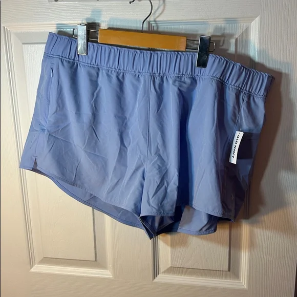 Old Navy Mid-Rise StretchTech Run Shorts -- 3-inch inseam size XL Peri Heir - Picture 2 of 5